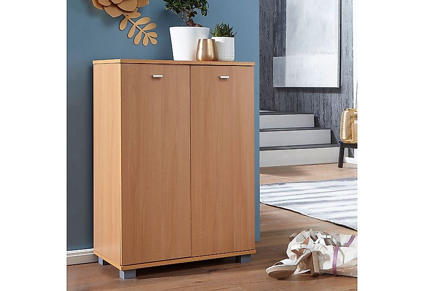 FINEBUY Schuhschrank SuVa2373_1 Holz 12 Paar Schuhe Schuhregal Schuhkommode günstig online kaufen