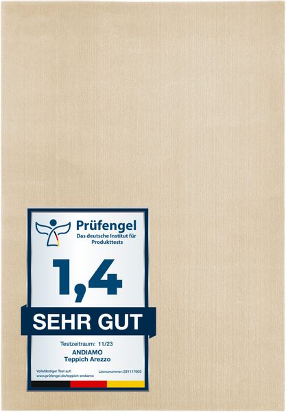 Andiamo Badematte "Arezzo" Höhe 16 mm rutschhemmend beschichtet fußbodenhei günstig online kaufen