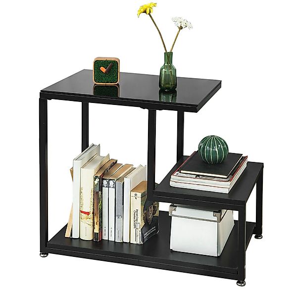 SoBuy Beistelltisch FBT65, mit Glasplatte Sofatisch günstig online kaufen