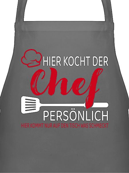 Shirtracer Kochschürze Hier kocht der Chef günstig online kaufen