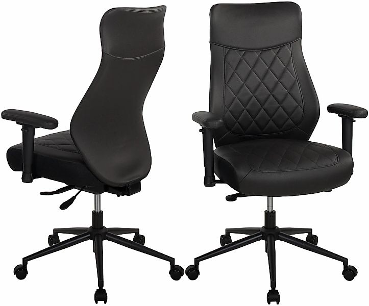 Duo Collection Schreibtischstuhl "TURSI", 1 St., Microfaser, 2-D Armlehnen, günstig online kaufen