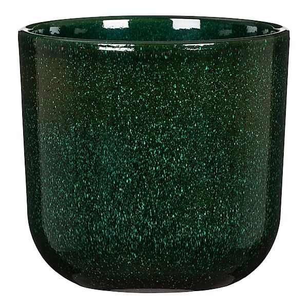 Scheurich Übertopf Keramik Ø 14,9 cm x 13,5 cm Mystic Green Volumen 1,332 l günstig online kaufen