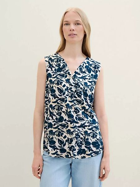 TOM TAILOR Blusentop Bluse mit Livaeco mit Faltenlegung günstig online kaufen