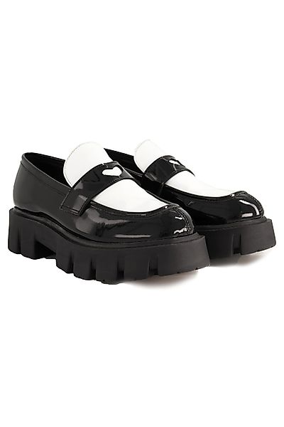 Studio Untold Leder-Loafer zweifarbig Weite H günstig online kaufen