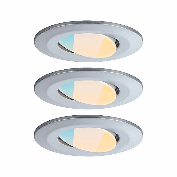 Paulmann "LED Einbauleuchte Calla 3er-Set schwenkbar IP65 rund 90mm 30° 3x5 günstig online kaufen