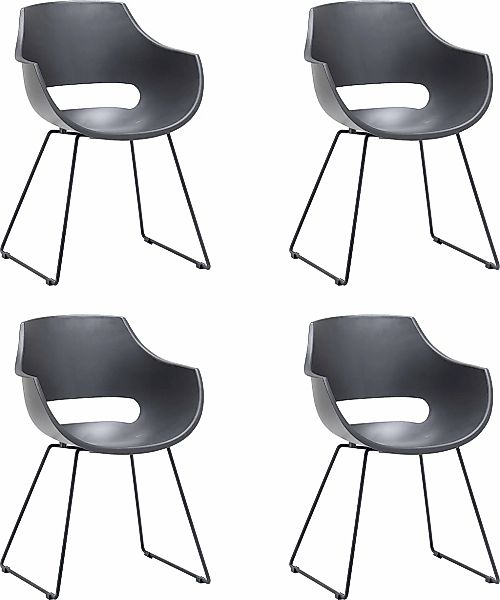 MCA furniture Schalenstuhl "Rockville" (Set) 4 Stk. 4er-Set, Kufe, Kunststo günstig online kaufen