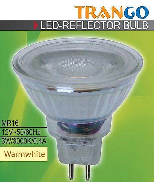 TRANGO LED-Leuchtmittel, 3er Set MR16-NT3 LED Leuchtmittel mit MR16 Fassung günstig online kaufen