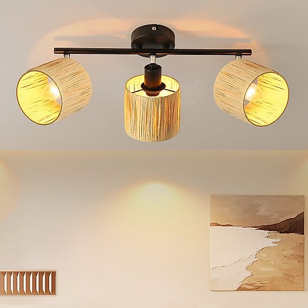 Nettlife Deckenstrahler Vintage Papier E14 1/2/3/4 günstig online kaufen