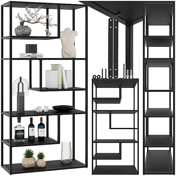 tectake Bücherregal Standregal, Einzelstück, Industrial Look günstig online kaufen