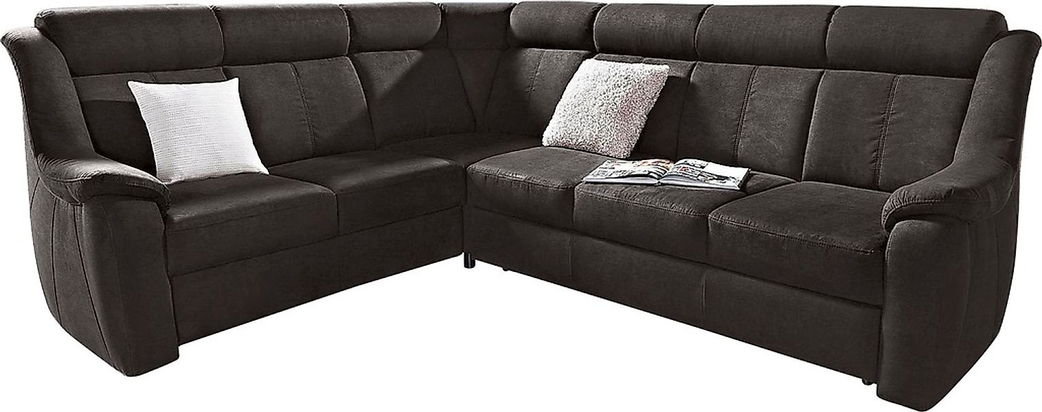 sit&more Ecksofa »Basel L-Form«, wahlweise mit Relaxfunktion günstig online kaufen