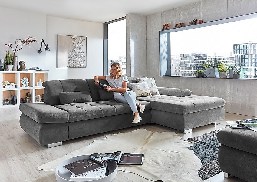Die PlanBar Ecksofa "MP-IN17004 L-Form, Breite 331 cm, wahlweise mit Funtki günstig online kaufen