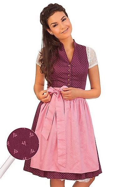 Alpenfee Tracht Dirndl Retro Dirndl 2tlg. - AMBER - beere günstig online kaufen