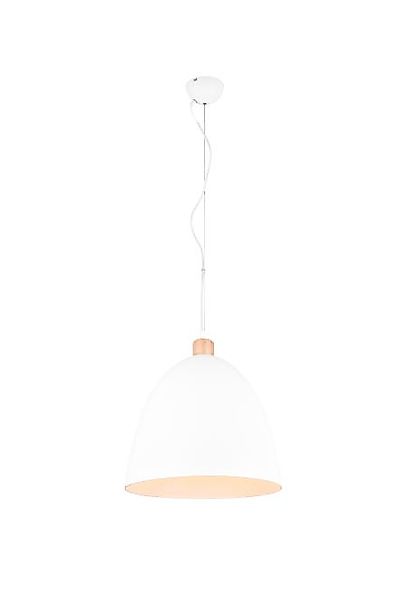 Pendelleuchte 40 cm  X JAGGER 1xE27 von REALITY Leuchten R30681931 Weiß günstig online kaufen