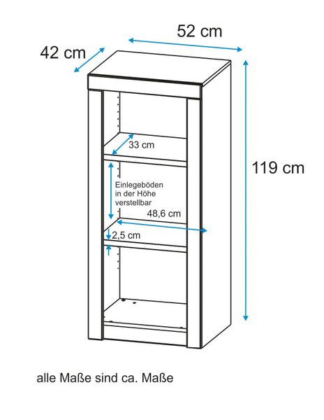 VOGL Möbelfabrik Aktenregal "Toronto" Breite 52cm bzw. 90cm, Made in German günstig online kaufen