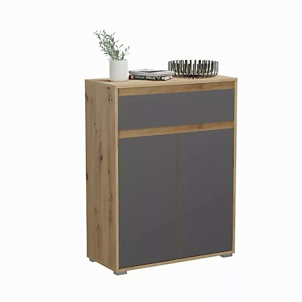 xonox.home Schuhschrank in Weiß - 76x102x35cm (BxHxT) günstig online kaufen