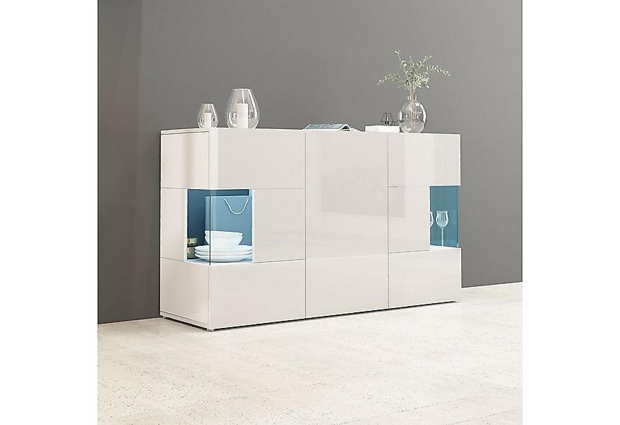 INOSIGN Sideboard Egypt, Kommode, Schrank, Kredenz, Vitrine grifflos, 3 Tür günstig online kaufen