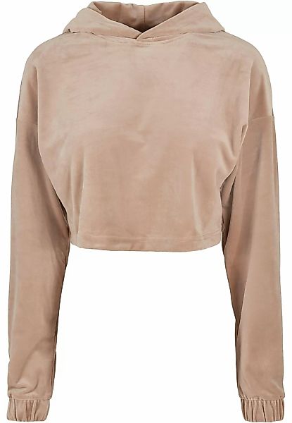 URBAN CLASSICS Kapuzenpullover "Urban Classics Damen Ladies Cropped Velvet günstig online kaufen