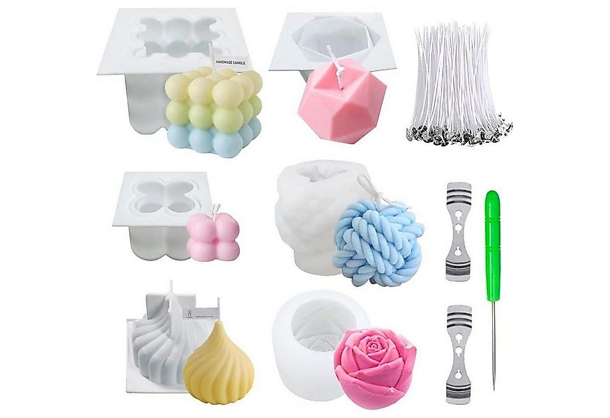 LuxusKollektion Formkerze 6Pcs Kerzenformen Zum Gießen Kerzen Formen Siliko günstig online kaufen