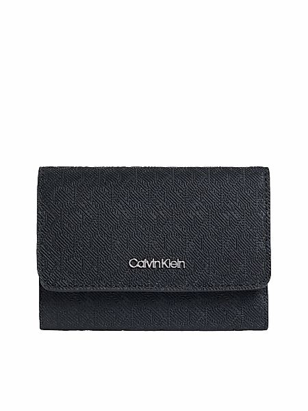 Calvin Klein Geldbörse "CK MUST AOP SMALL TRIFOLD W ZIP", Damen Portemonnai günstig online kaufen