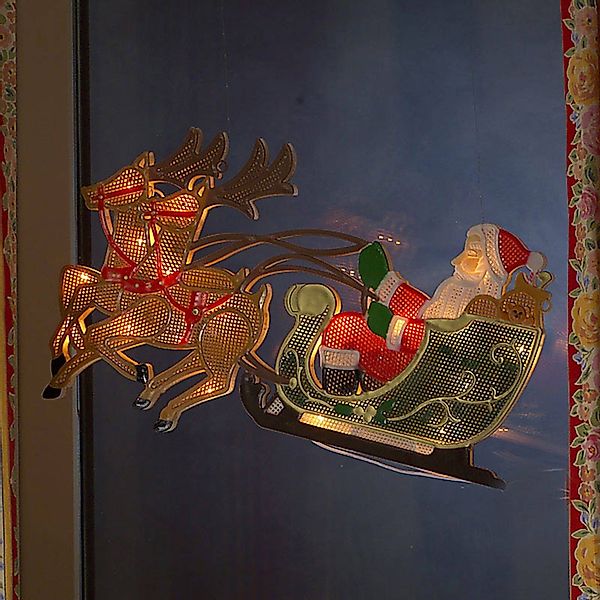 KONSTSMIDE Beleuchtetes Fensterbild 20-flammig, Kunststoff, warmweiß, günstig online kaufen