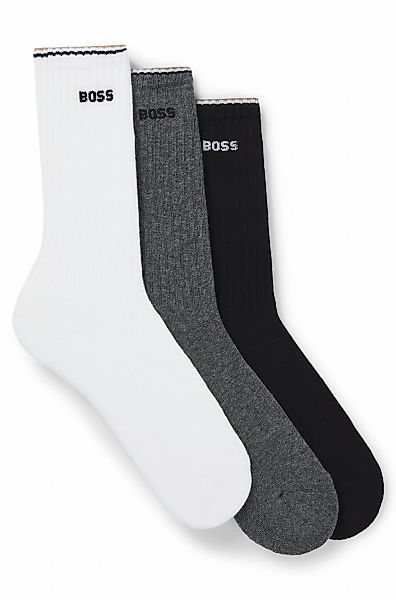BOSS Socken "Rib Stripe" 3 Paar tlg. günstig online kaufen