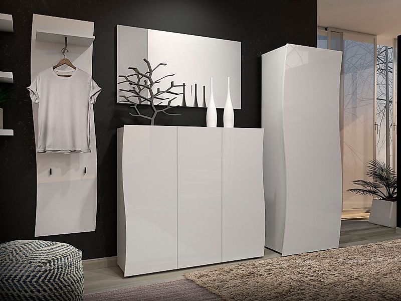 KITALY Garderoben-Set in wei, Holzwerkstoff - günstig online kaufen