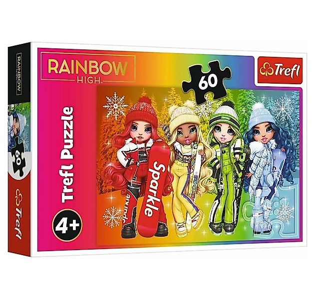 Trefl Puzzle Puzzle Rainbow High: Fröhliche Puppen 60 Teile, Puzzleteile günstig online kaufen