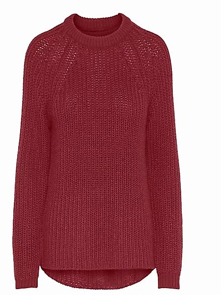 ONLY Rundhals- Pullover Damen Rot günstig online kaufen