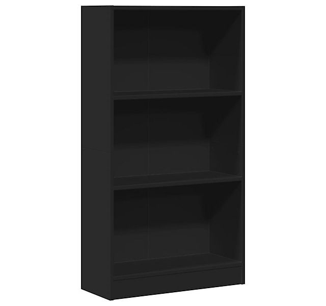 vidaXL Bücherregal Bücherregal Schwarz 60x24x109 cm Holzwerkstoff, 1-tlg. günstig online kaufen
