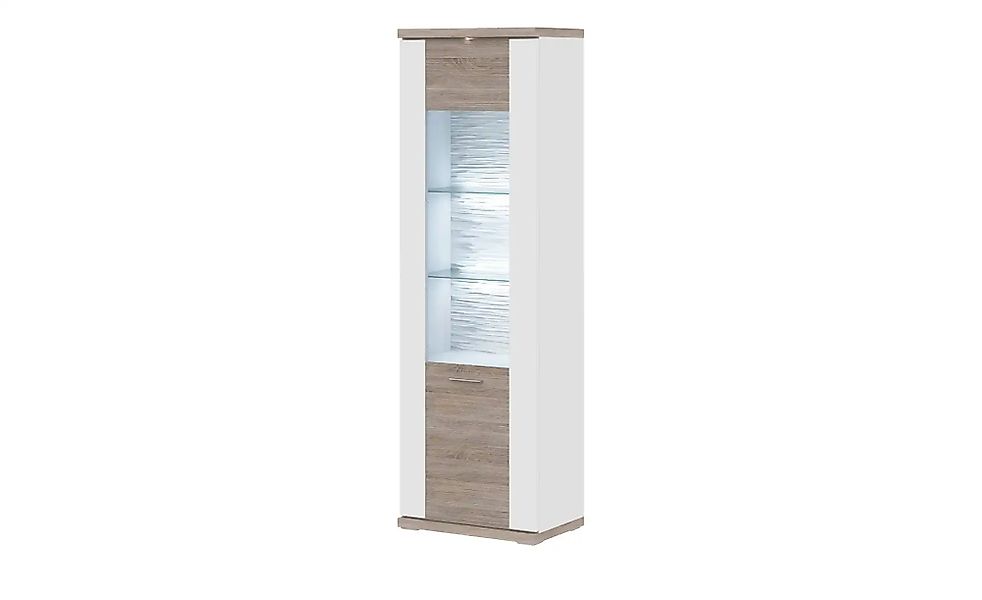 uno Vitrine  Titan ¦ weiß ¦ Maße (cm): B: 66 H: 207 T: 42.0 Schränke > Vitr günstig online kaufen