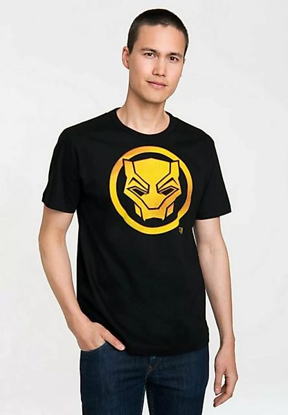 LOGOSHIRT T-Shirt Marvel - Black Panther Logo mit Black Panther-Logo günstig online kaufen