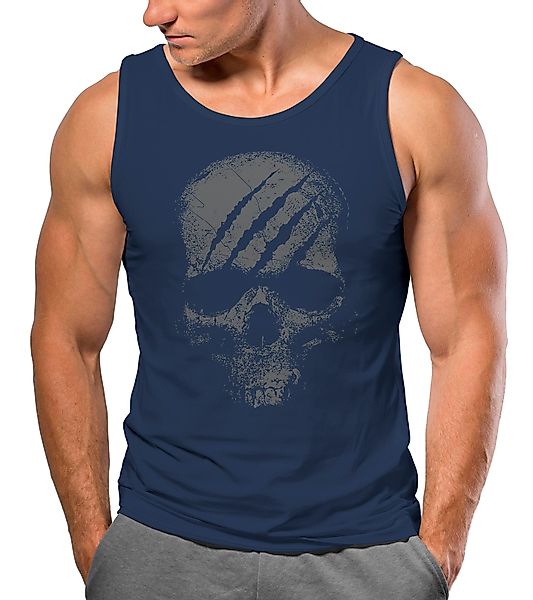 Neverless Tanktop Herren Tank-Top Totenkopf Skull günstig online kaufen