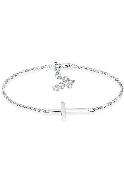 Elli Armband Kreuz Horizontal Schlicht 925 Silber günstig online kaufen