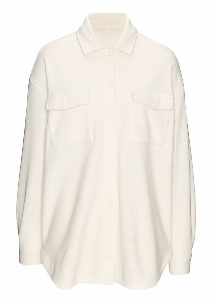 LASCANA Blusenshirt in modischer Piqué-Optik günstig online kaufen