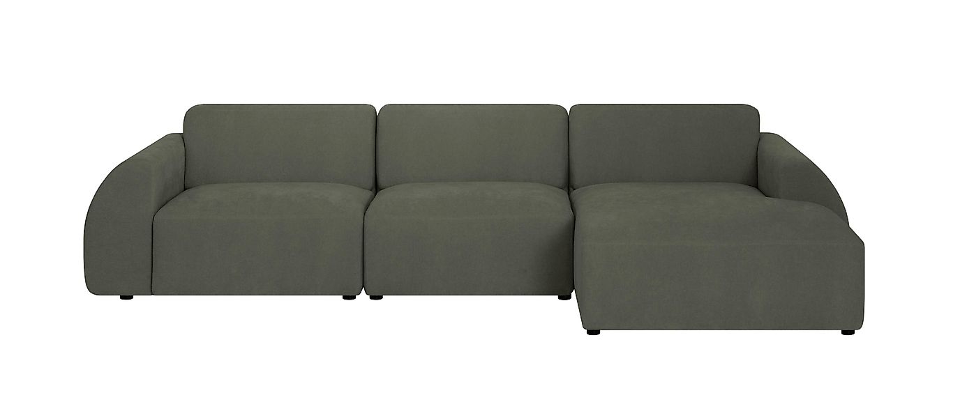 NADUVI Collection | Ecksofa Mattis rechts 3-Sitzer Bouclé günstig online kaufen