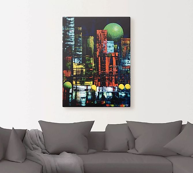 Artland Wandbild "New York abstrakt II", Amerika, (1 St.), als Leinwandbild günstig online kaufen