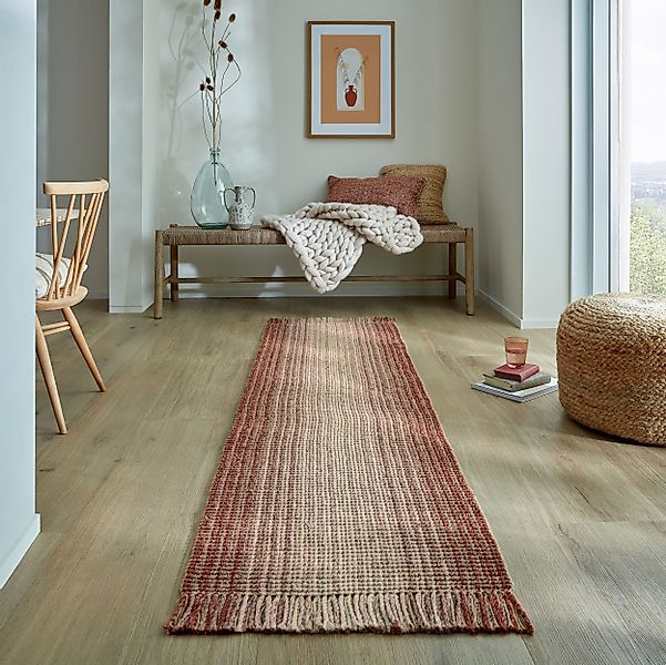 FLAIR RUGS Läufer Jute Ombre, rechteckig, günstig online kaufen