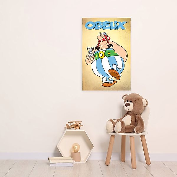 LuckyLinde Leinwandbild »Obelix und Idefix«, Cartoon-Comic-Fantasy-Figuren- günstig online kaufen