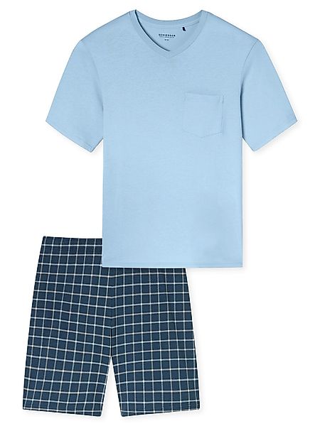 Schiesser Pyjama V-Ausschnitt - Comfort Essentials günstig online kaufen