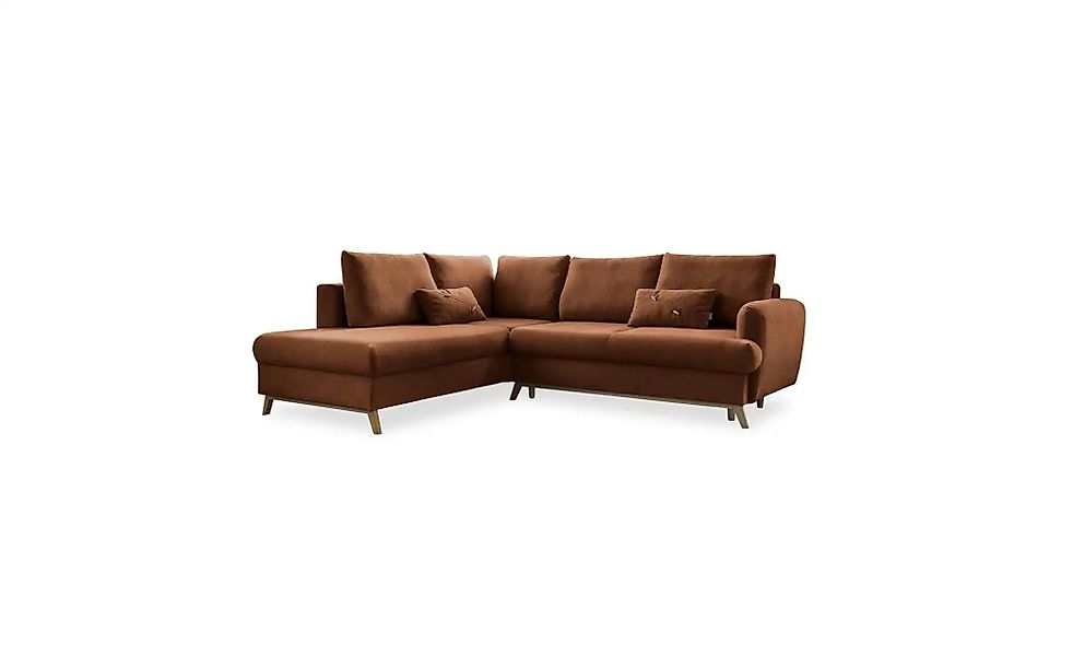 Miuform Ecksofa mit Schlaffunktion   ¦ rot ¦ Maße (cm): B: 242 H: 90 Polste günstig online kaufen