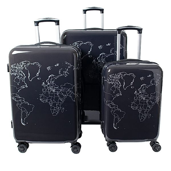 Crosstravel Kofferset Voyage, 4 Rollen, (3 günstig online kaufen