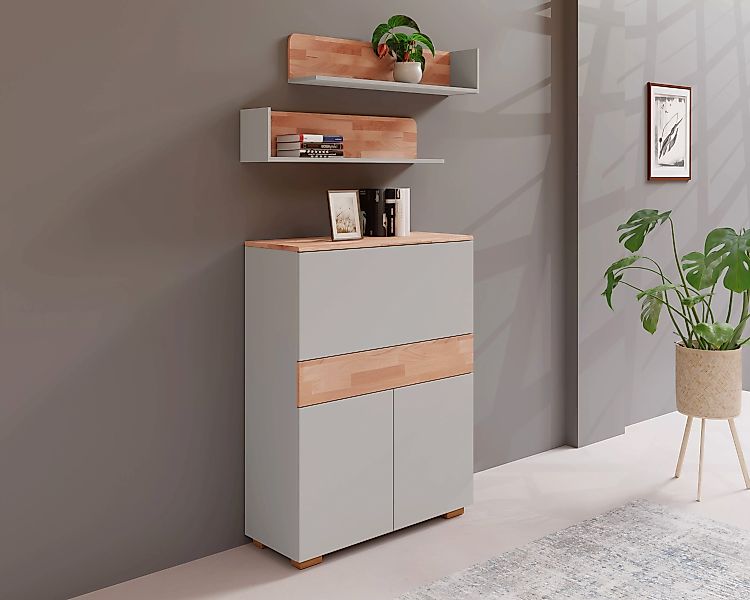 Home affaire Büromöbel-Set, (Set, 3 tlg., Set: Sekretär, 2 Wandregale), Mul günstig online kaufen