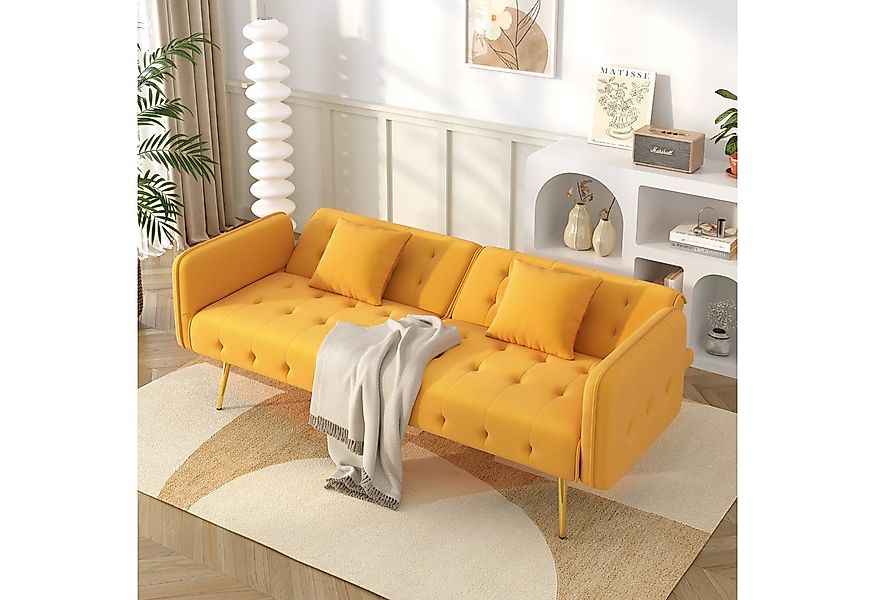 MODFU Schlafsofa mit verstellbaren Armlehnen und Rückenlehnen, Polstersofa, günstig online kaufen