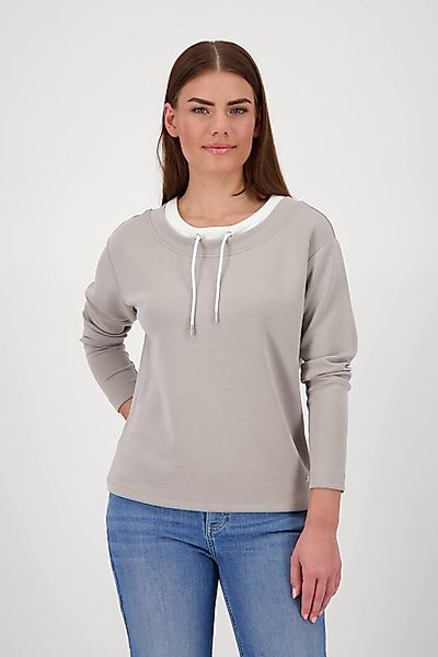 Monari Sweatshirt Schmuckdetails Tunnelzug mit Bindeband günstig online kaufen
