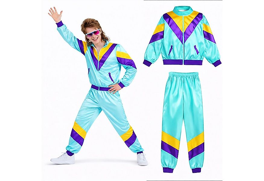 Costumed Kostüm 80er 90er Jahre Jogginganzug - Retro Bad Taste Fasching & K günstig online kaufen