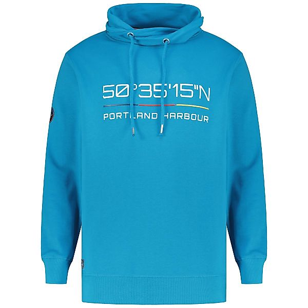 Redfield Sweatshirt mit Schalkragen Farbe petrol Größe: 5XL günstig online kaufen
