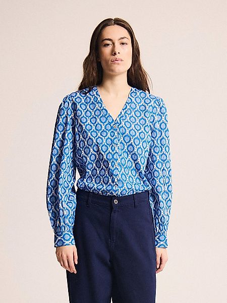 Ichi Langarmbluse ZAREEN (1-tlg) Drapiert/gerafft günstig online kaufen