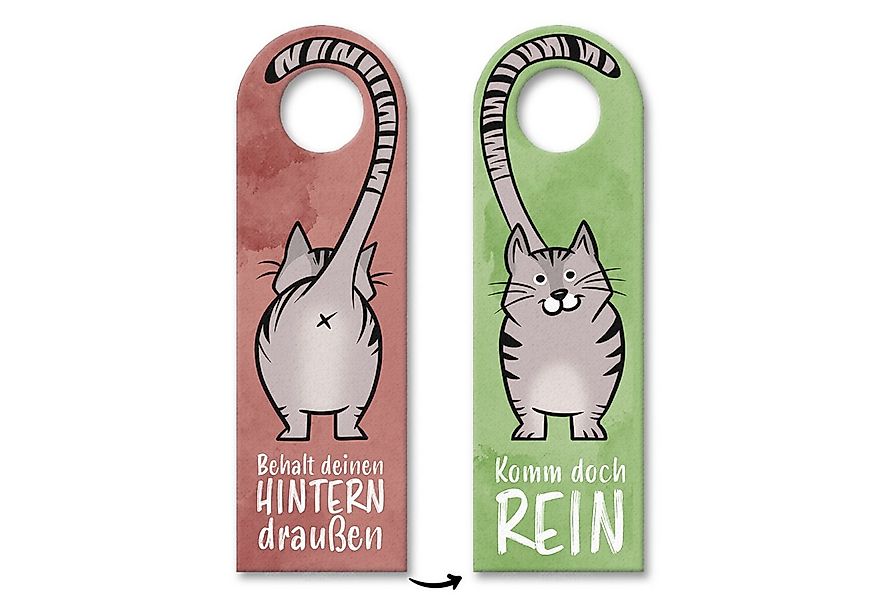 speecheese Dekohänger Komm doch rein oder Behalt deinen Hintern draußen Tür günstig online kaufen