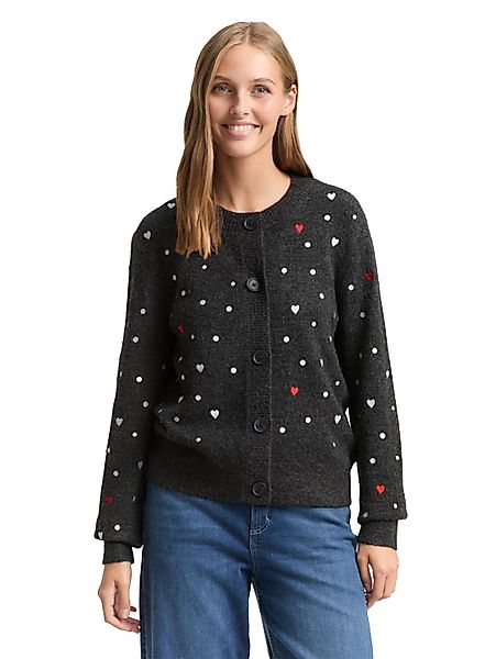 TOM TAILOR Denim Cardigan mit Stickereien günstig online kaufen