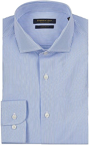 Steppin' Out Hemd Streifen Hellblau - Größe XXL günstig online kaufen